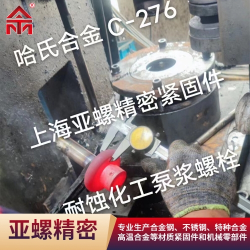 哈氏合金C276耐蝕化工泵漿螺栓